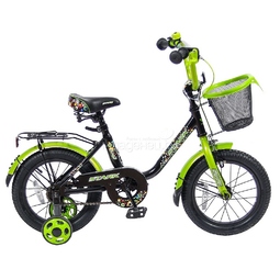 Велосипед двухколесный Velolider 14" Lider Stark 14U-009 Черный/Зеленый