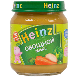 Пюре Heinz овощное 120 гр Овощной микс (с 5 мес)