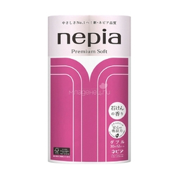 Туалетная бумага Nepia Premium Soft (2 сл) с ароматом роз 12 рулонов