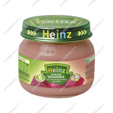 Пюре Heinz мясное 80 гр Конина нежная (с 6 мес) 0