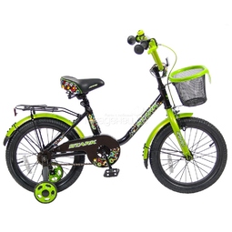 Велосипед двухколесный VeloLider 16" Lider Stark 16U-009 Черный/Зеленый