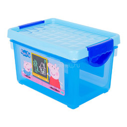 Ящик для хранения мелочей BranQ Свинка Пеппа голубой