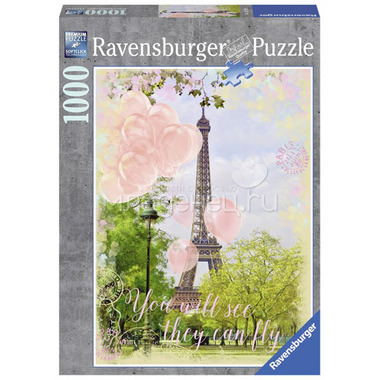 Пазл Ravensburger 1000 элементов Мечты о Париже 1