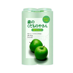 Туалетная бумага Fujieda Seishi аромат зеленое яблоко (30 м) 12 шт