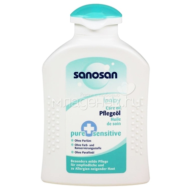 Масло для купания Sanosan Pure Sensitive Масло для ухода за кожей 200 мл. 0
