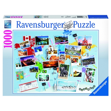 Пазл Ravensburger 1000 элементов Воспоминания о путешествиях 1