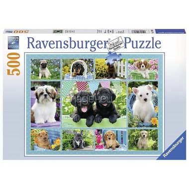 Пазл Ravensburger 500 элементов Милые щенки 1