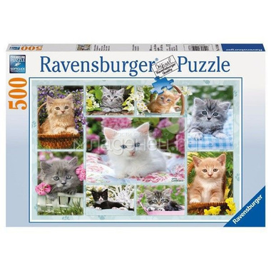 Пазл Ravensburger 500 элементов Галерея котят 1