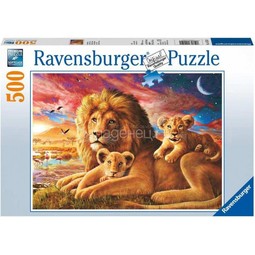 Пазл Ravensburger 500 элементов Семейство львов