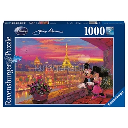 Пазл Ravensburger 1000 элементов Микки и Минни в Париже